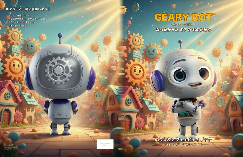Geary Bot ぬりえ＆アクティビティブック 日本語版