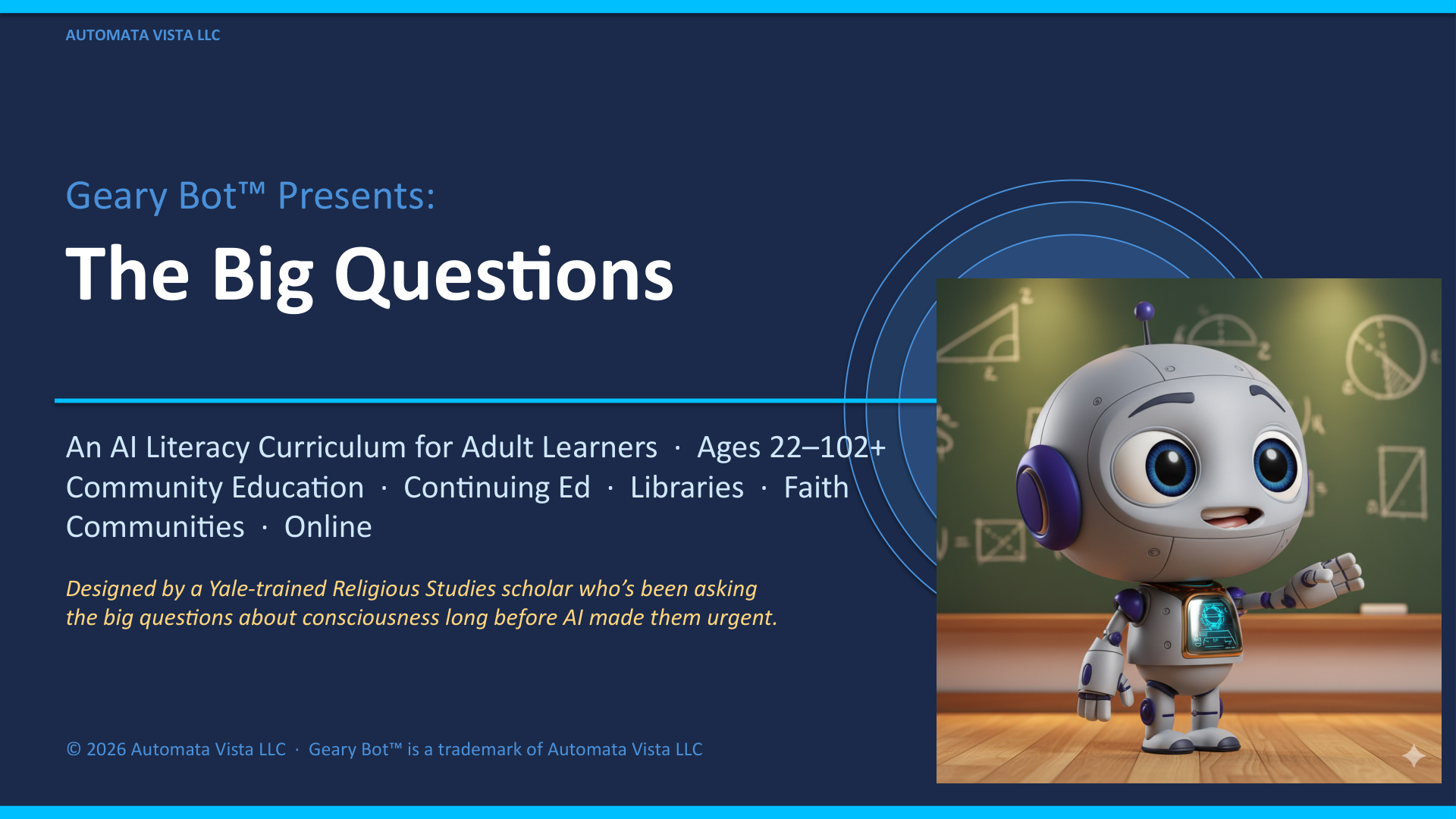 Adult education title slide