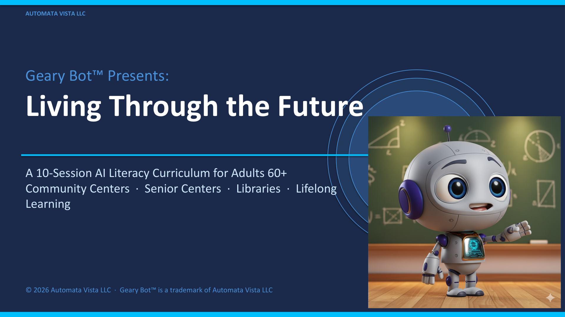 Community education title slide
