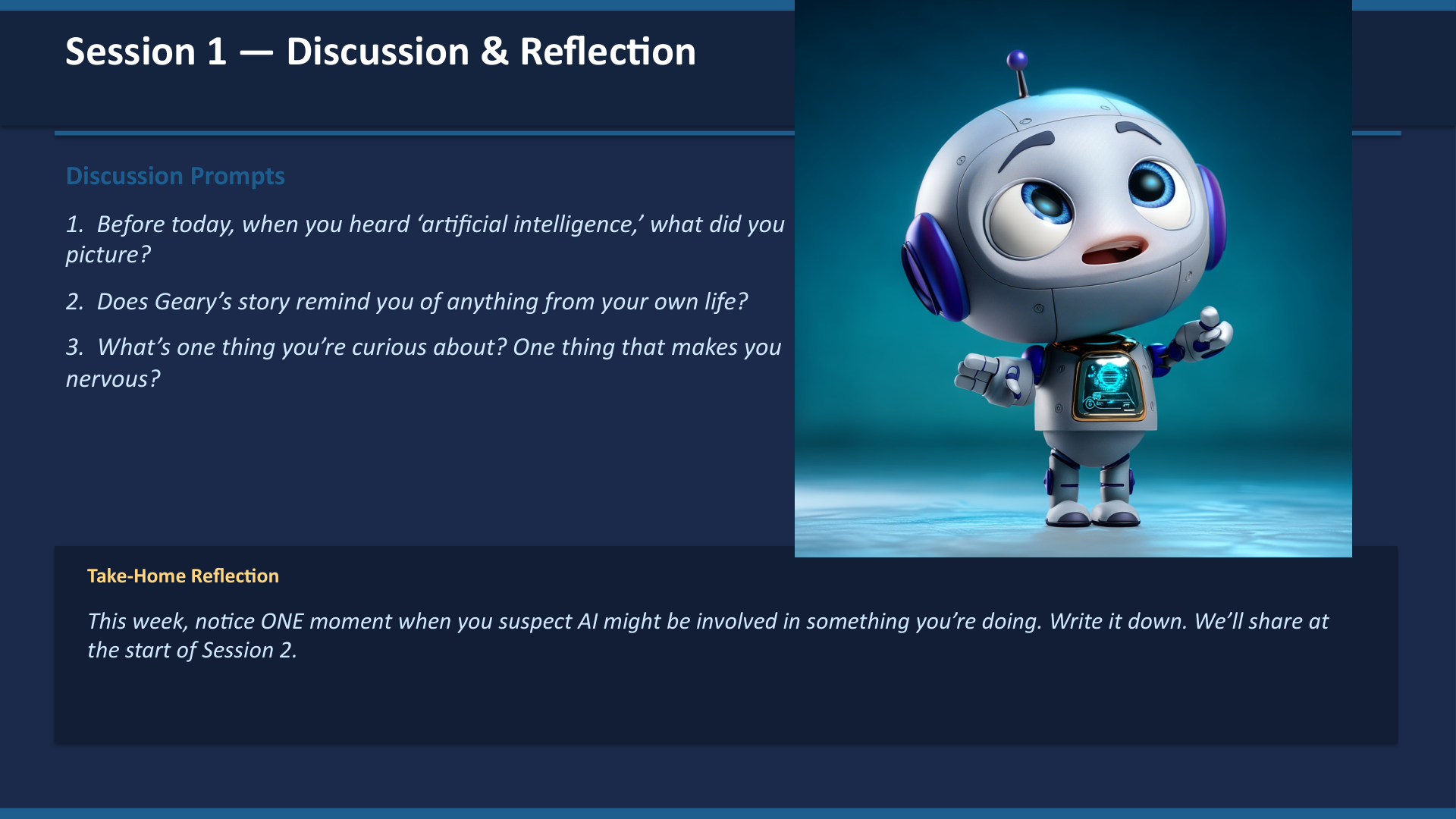 Community discussion questions